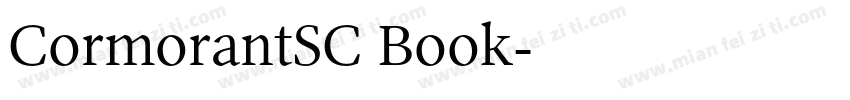 CormorantSC Book字体转换